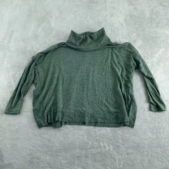 Anthropologie Sweaters - Anthropologie Womens Green Turtleneck Sweater Large Made In USA NWT  2753